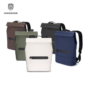 Custom Made Korean Style <b>Backpack</b> Large Capacity Laptop <b>Compartment</b> Unisex Leisure Travel <b>Backpack</b> Milky White Coffee Blue - Product Image 2