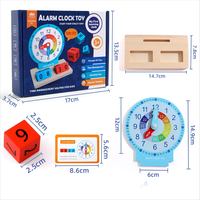 2024 New Digital DIY Holz Matching Wecker Buch Absorbed Fun Game Kinder Montessori Lernspiel zeug für Kinder Jungen Mädchen