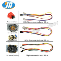 Carte de contrôleur de jeu USB Xinmotek DIY à latence nulle avec joystick pour deux joueurs, type arcade pour jeux à monnayeur Raspberry Pi
