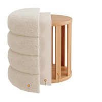 Tabouret de maquillage multifonctionnel en bois de style chinois, nouveau, haut de gamme, style crème, pour chambres de filles
