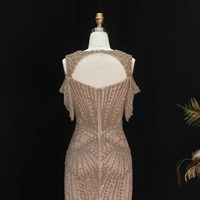 Robe de soirée sirène de luxe Lsz193, épaules dénudées, perles brodées, robes de cérémonie pour femmes, occasions formelles, mariage, Jancember