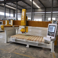 Máquina de Corte de Piedra de Cuarzo de 4 Ejes, Duradera y Segura, Router CNC Automático, Controlado por PLC, Sierra de Puente para Corte de Azulejos, Calidad Garantizada