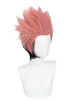 Nouvelle Perruque Courte Synthétique de 35 cm Rose et Noire Mélangée, Cosplay Yuji Itadori de Jujutsu Kaisen, pour Fête d'Halloween et Anime, Vente en Gros