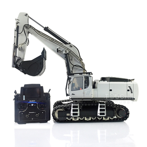 <span class=keywords><strong>HUINA</strong></span> 2.4G 1/14 Kabolite RC Excavator <span class=keywords><strong>K970</strong></span> Modèle de jouets à chenilles hydrauliques en métal peint en blanc - Product Image 1