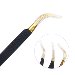 1PC đen vàng lưới lông mi mở rộng nhíp thép không gỉ-mật độ cao lông mi trồng và cầu nối nhíp - Product Image 3