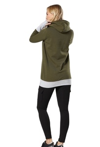 Sweatshirts et sweats à capuche pour femmes enceintes et allaitantes, grande taille, col rond, avec poches latérales - Product Image 4