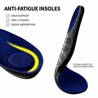 Semelles orthopédiques anti-fatigue pour le sport, absorption des chocs, talonnette profonde pour pieds plats et surpronation