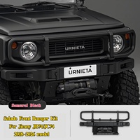 Kit de pare-chocs avant URNIETA, nouveau style Jimny JB74/JC74, en alliage d'aluminium noir, barre de protection, modification tout-terrain, fascia mat