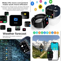 Reloj Inteligente E500 con Monitoreo de Temperatura y ECG, Salud Masculina y Femenina, Prueba de Salud Sanguínea No Invasiva, Reloj Inteligente E500
