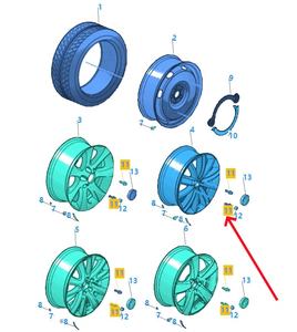 WHT002438 Wet002438 Nouvelles pièces de suspension Boulon de roue Écrou à double tête pour <span class=keywords><strong>Volkswagen</strong></span> Phaeton Audi A4 A6 A8 - Product Image 6