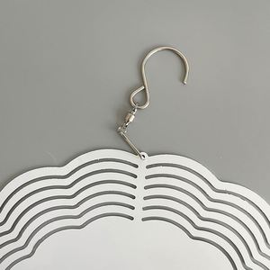 Cheap Wholesale White Blank Sublimation Aluminium Metal Art Hanging Yard Garden Porch Patio Round Spinner Wind Mills - Product Image 2