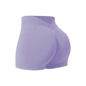 Shorts de Yoga de Cintura Alta Elásticos <span class=keywords><strong>para</strong></span> <span class=keywords><strong>Mujer</strong></span>, Cintura en V, Levanta Glúteos, Sin Costuras, Secado Rápido, <span class=keywords><strong>para</strong></span> Pilates, <span class=keywords><strong>Correr</strong></span>, Fitness, Deportes - Product Image 5