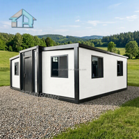 Unité de conteneur extensible moderne de 20 pieds pour hôtel et dortoir du personnel, installation rapide, maison conteneur résistante au vent et aux tremblements de terre