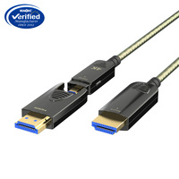 Fibre optique active de haute qualité 4K60Hz pour câble HDMI 2.0 Micro AOC 20m 30m 40m 50m câble optique HDMI2.0 pour moniteur