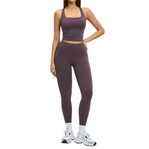 Ensemble de cyclisme Zechuang pour femmes, vêtements de sport en nylon et élasthanne de couleur unie, SMLXL, fitness, course à pied, yoga, entraînement en plein air - Product Image 2