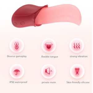 Vibrateur Rose Lèvres de l'Amour, Godemiché à Succion Clitoridienne, Brosse Linguale, Masseur de Tétons, Vibrateur Rose <span class=keywords><strong>pour</strong></span> <span class=keywords><strong>Femme</strong></span>, Jouets Sexuels <span class=keywords><strong>pour</strong></span> Femmes - Product Image 6