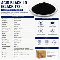 Colorant en poudre noir acide LDN, marque Lie Chen, colorants textiles, colorants à la cire pour tissus en laine et en soie