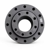 ASTM PP-beschichtete Flanschplatte mit glatter Oberfläche PN16 2-12 Zoll HDPE Stumpfschweißflanschadapter Amerikanischer Rohrleitungsanschluss