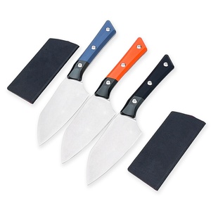 Couteau de chef MT Ultra Sharp à haute dureté, durable, avec manche intégral, acier D2, lame de 4,17 pouces, ambidextre, manche en fibre G10 et aluminium - Product Image 1