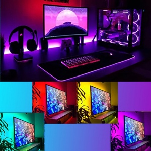 ไฟ LED แถบอัจฉริยะ 5V 5050 USB BT RGB ชุดไฟตกแต่งผนังทีวี โต๊ะคอมพิวเตอร์ สร้างบรรยากาศ - Product Image 4
