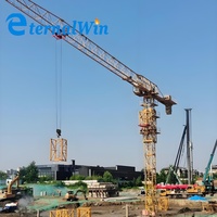 Grue à tour Hammerhead QTZ80, capacité de levage de 6 tonnes, machinerie de construction pour la construction de bâtiments de grande hauteur, certifiée CE