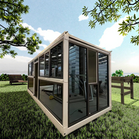 Maison conteneur moderne pliable et compacte, pour hôtel, bureau, bâtiment, école, salon, conception mobile carrée Ray-Zen