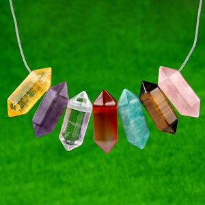 Cono Hexagonal de doble punta de <span class=keywords><strong>cuarzo</strong></span> <span class=keywords><strong>ahumado</strong></span> promocional de buena calidad, <span class=keywords><strong>colgante</strong></span> de sujeción media, decoración del hogar, fabricación de joyas DIY - Product Image 6