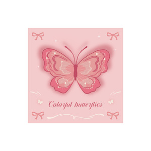 Ins Style Butterfly Series Tearable Memo Pad Creative Notebook Student Planner Office Daily Message Notepad - Product Image 1