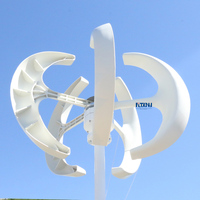 1500/1200/1000W Éoliennes Générateur Lanterne 5 Lames Kit Moteur 12/24V Axe Vertical Pour La Maison Réverbère Hybride + Contrôleur