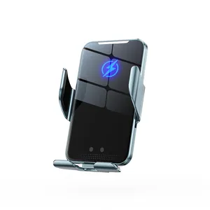 Fabriek C9 Plus 15W Qi Smart Draadloos Opladen Best Verkopende In-Auto Ingebouwde Infrarood Draadloze Oplader Voor Mobiele Telefoon