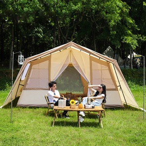 Personalizza la casa della tenda di tela per la tela di cotone impermeabile Glamping all'aperto per la tenda della tela di Oxford di campeggio della famiglia per tutte le stagioni - Product Image 5