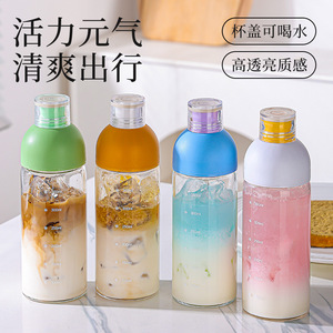 SARTLII Cold Brew Coffee Tea Botella de agua de vidrio con filtro - Product Image 3