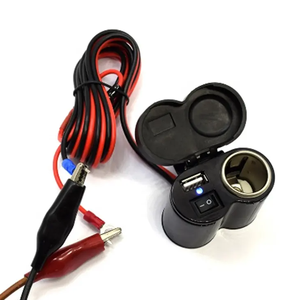 ATV Motorrad Modifikation wasserdicht USB 2.1A Handy-Ladegerät kann Zigaretten anzünder Steckdose 2-in-1 Adapter-Kit - Product Image 2