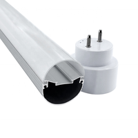 Lampe fluorescente LED Rgb, w, Ip65 Ip67, matériel première, T5 T8, Tube d'éclairage linéaire, pour la croissance
