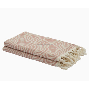 Juego de 2 Toallas pequeñas de cocina turca Terry Hand, Peshkir, Pestemal Farmhouse toallas de mano decorativas Nuevo estilo Rústico de secado rápido - Product Image 2