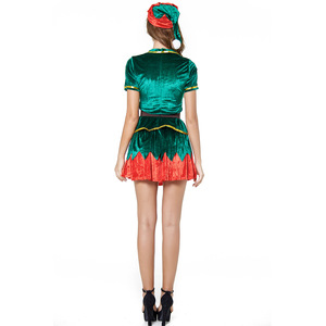 Nuevo <span class=keywords><strong>Disfraz</strong></span> Navideño, Vestido Verde, Traje <span class=keywords><strong>de</strong></span> <span class=keywords><strong>Duende</strong></span> Navideño para Parejas Adultas, Disfraces para Actuaciones en Escenario para Hombres y Mujeres - Product Image 3