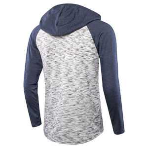 Moda stile <span class=keywords><strong>spazio</strong></span> tinto in filato Slim Fit t-Shirt a maniche lunghe con cappuccio eleganti bottoni in Jersey set felpa da <span class=keywords><strong>uomo</strong></span> abiti da allenamento per <span class=keywords><strong>uomo</strong></span> - Product Image 2