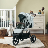 Poussette de luxe portable et pliable légère 2025 pour bébé, poussette de jogging 3 roues pour bébés de 6 mois à 3 ans