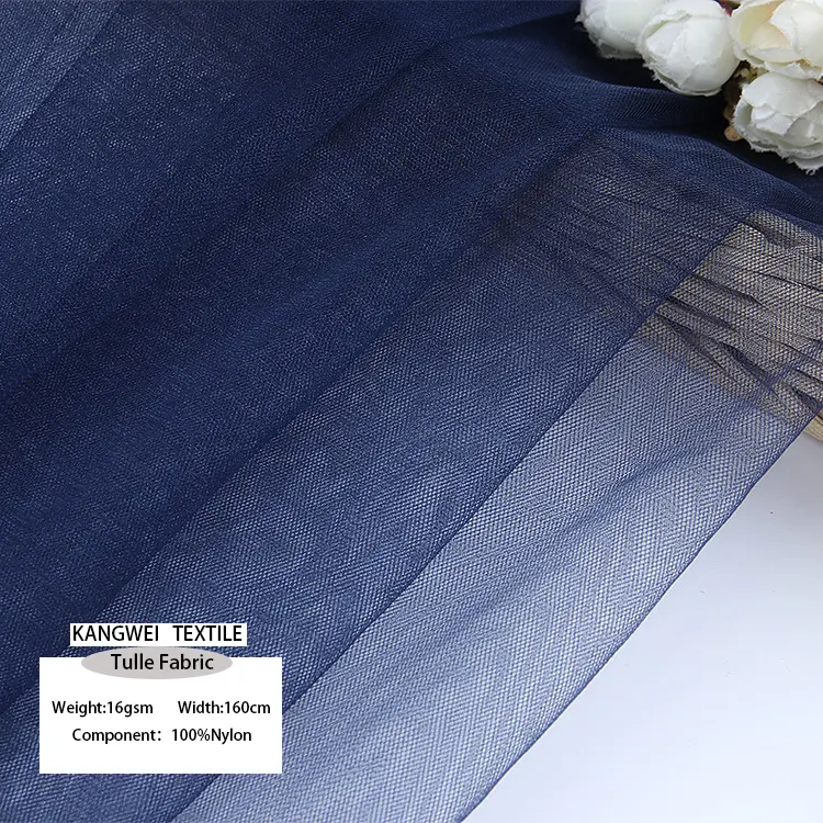 Tulle Fabric For Wedding Party Decoration Girl Skirt 100Nylon Mesh Fabric Glitter Tulle Fabric For Wedding Veil