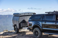 2025 Kinlife populaire tout-terrain utilitaire camping-car remorque de voyage 4x4 en aluminium pour 4 personnes avec tente de douche à vendre