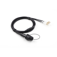 Connecteur AARC à fibre optique HXB11 HXB13 HXB15 pour FTTA à faisceau étendu, 2, 4, 6, 8 cœurs, pour câble tactique blindé sur bobine