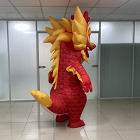 Mascotte gonflable de dragon personnalisée pour festival, costume de dragon gonflable exquis pour la publicité