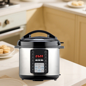 Cuisinière à pression électrique intelligente <span class=keywords><strong>multifonction</strong></span> 14-en-1 en acier inoxydable de 6 L, avec contrôle numérique, personnalisable OEM/ODM, pour la maison - Product Image 2