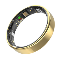 Bague connectée intelligente en acier premium 2025 pour le suivi de l'humeur et de la santé, avec contrôle par application, chargement magnétique et étanchéité IP68