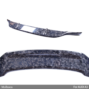 สปอยเลอร์หลังคาร์บอนไฟเบอร์แท้ทรง R สำหรับ A3 S3 RS3 8V ปี 2013-2020 - Product Image 4