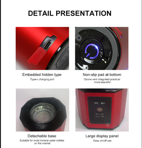La botella ionizadora de <span class=keywords><strong>agua</strong></span> rica en hidrógeno más de moda Máquina inteligente Generador de <span class=keywords><strong>agua</strong></span> de hidrógeno portátil 5000PPB - Product Image 6