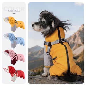<strong>Waterproof</strong> Dog Raincoat Full Body Four Legs Hooded Windproof Jacket Outdoor Shell Suit for Small Medium Large Dogs - Product Image 4