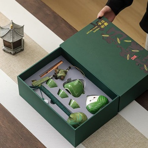 Nuevo Set de Té Kung Fu 2026, Set de Tetera para el Hogar, Tazón, Taza, Cerámica de Alta Gama, Estilo Lujoso y Ligero para Adultos Mayores - Product Image 1
