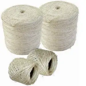 Penjualan Terbaik tali Sisal benang Sisal Twine pasokan Twisted tali serat alami benang Sisal untuk dijual