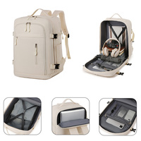 Sac à dos unisexe imperméable en Oxford 40L durable et élégant avec port USB pour ordinateur portable, idéal pour les loisirs, les voyages, l'usage quotidien, les activités de plein air, l'école et les vols.